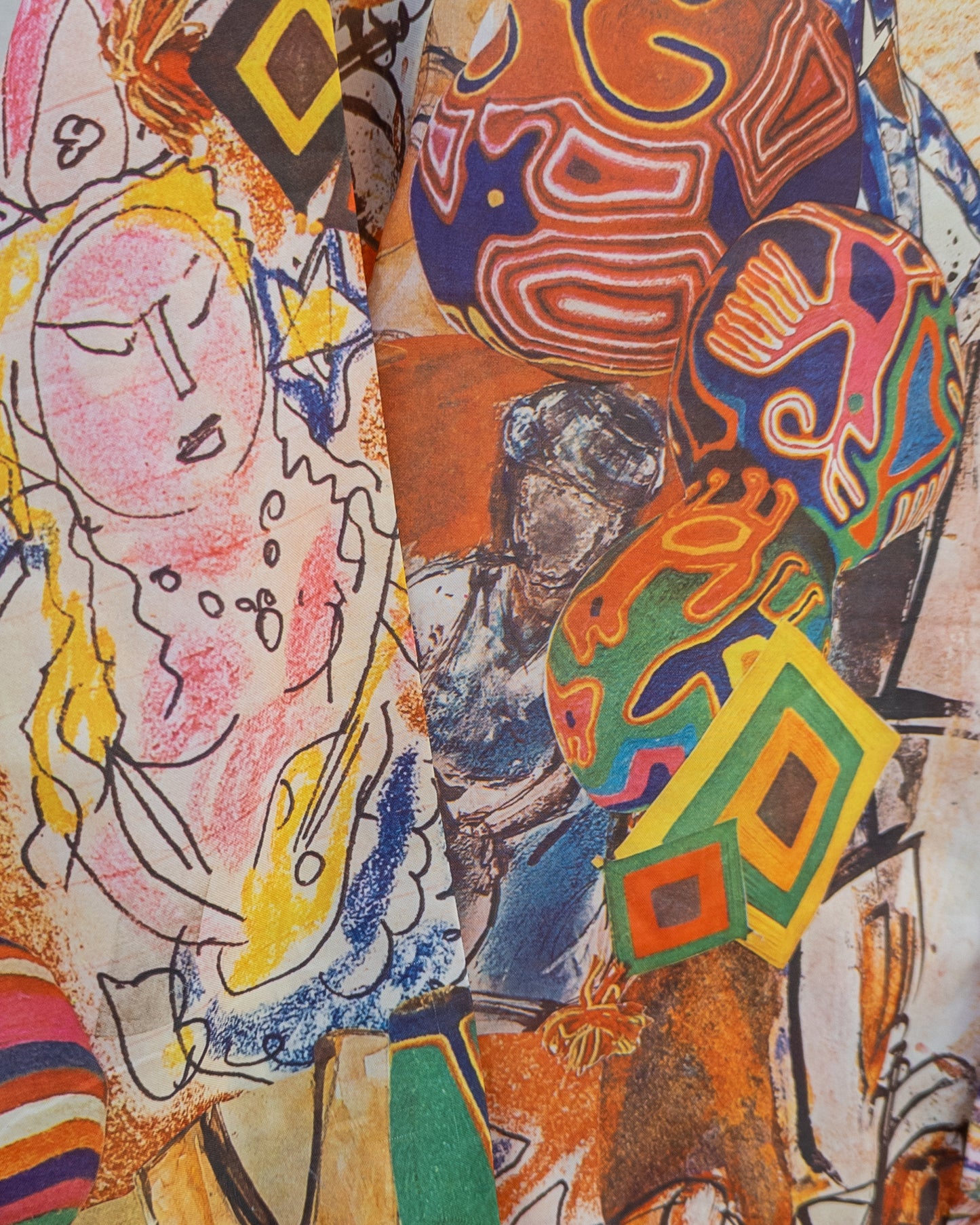 70s Psychedelic Collage Shirt