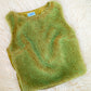 90s Faux Fur Clubwear Crop Top / S