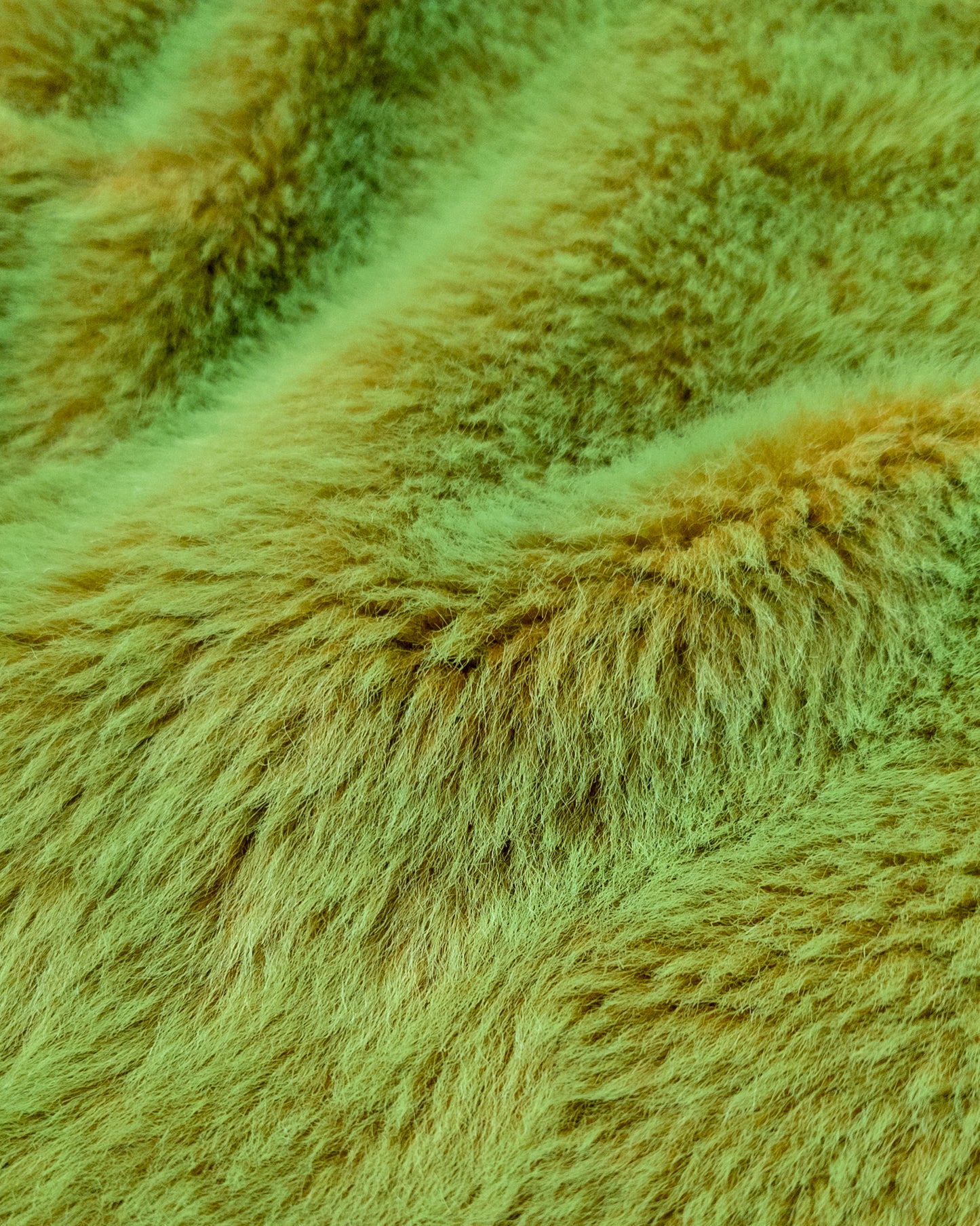 90s Faux Fur Clubwear Crop Top / S