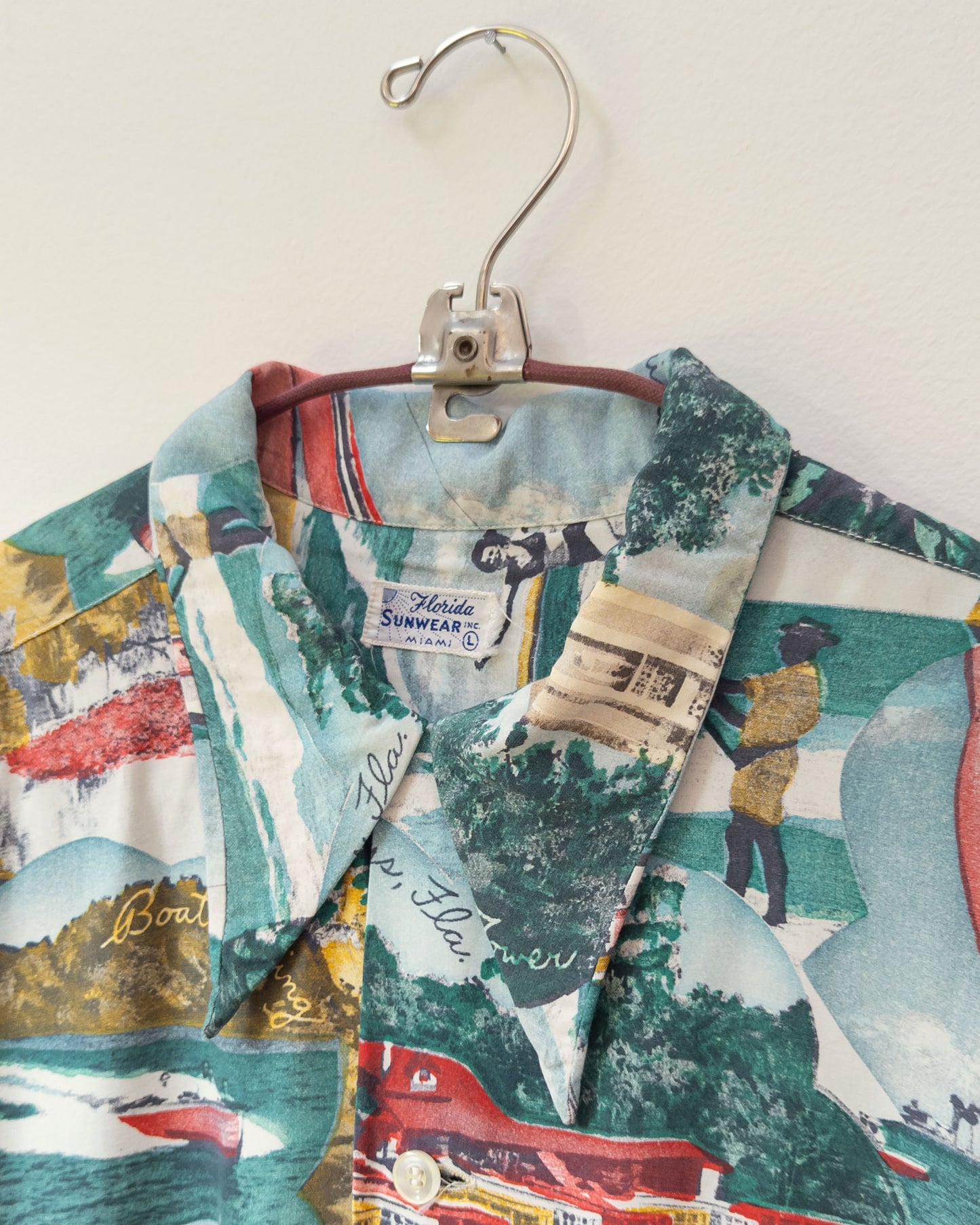 50s Florida Photo Print Hawaiian Shirt