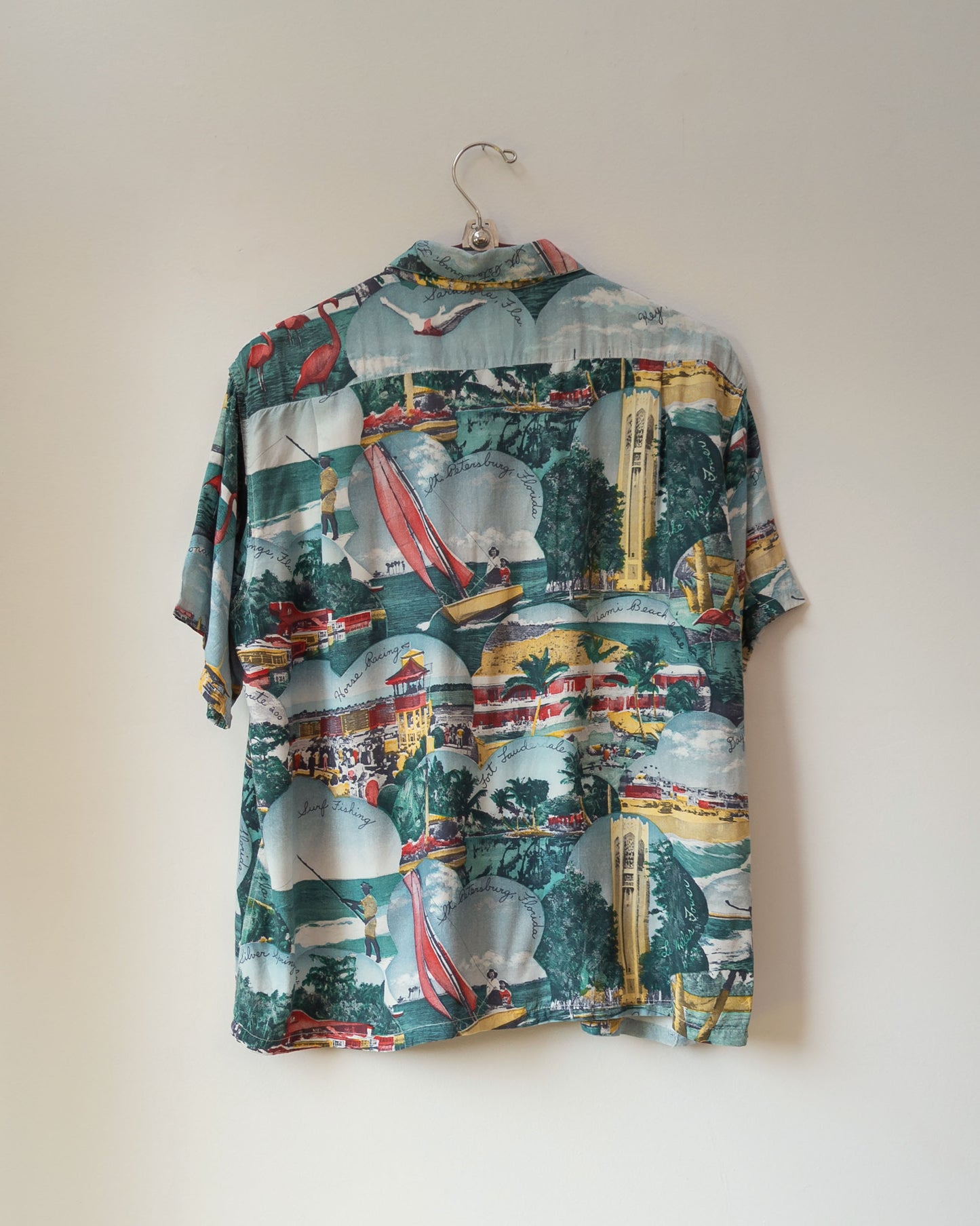 50s Florida Photo Print Hawaiian Shirt