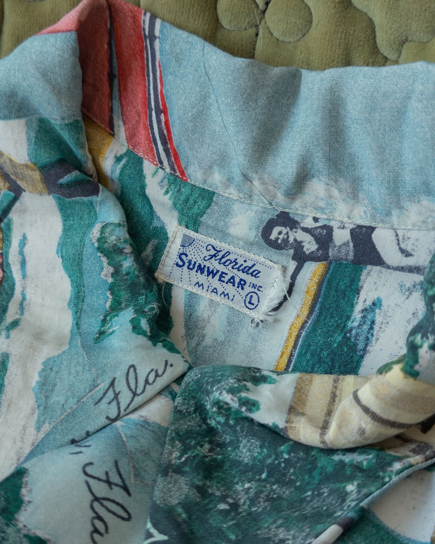 50s Florida Photo Print Hawaiian Shirt