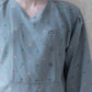 1980s Krizia Novelty Print Silk Blouse / M