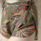 70s Tropical Print Wrap Shorts