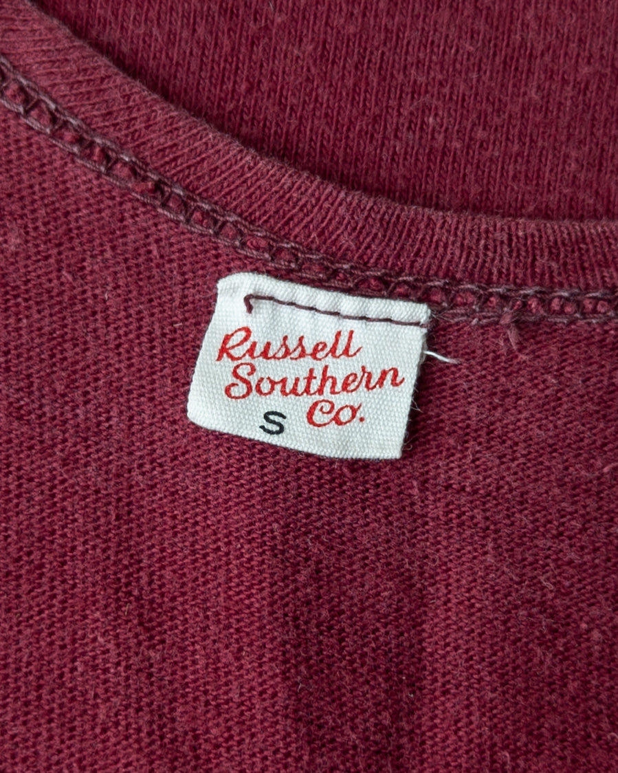 50s Maroon Russell Cotton Knit Athletic Tank