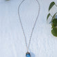 Antique Sterling Silver Czech Glass Necklace
