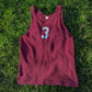 50s Maroon Russell Cotton Knit Athletic Tank