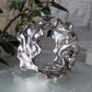 90s Bat Ami Sterling Plated Resin Cuff