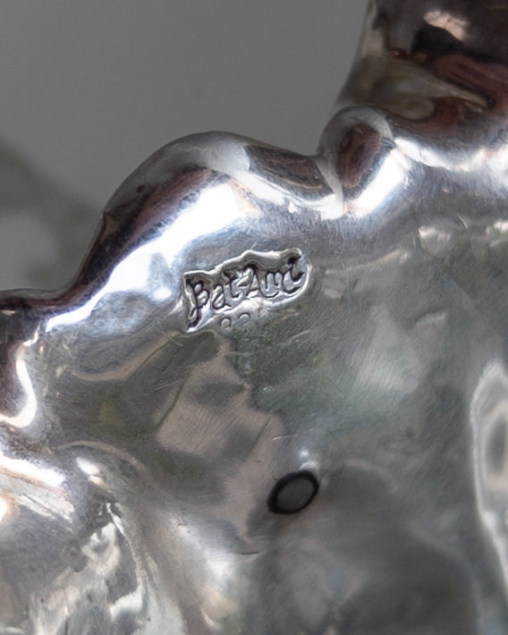 90s Bat Ami Sterling Plated Resin Cuff