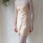 30s Liquid Peach Silk & Lace Step-in