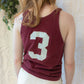 50s Maroon Russell Cotton Knit Athletic Tank
