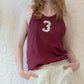 50s Maroon Russell Cotton Knit Athletic Tank