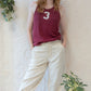 50s Maroon Russell Cotton Knit Athletic Tank