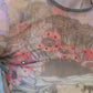 90s Art Nouveau Printed Mesh Top