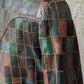 70s Muted Rainbow Patchwork Leather Jacket