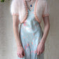 50s Fluffy Angora Crochet Trim Shrug
