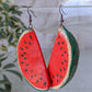 80s Watermelon Slice Earrings