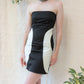 90s Avant Garde Applique Pocket Mini Dress