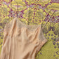 30s Liquid Peach Silk & Lace Step-in