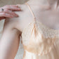30s Liquid Peach Silk & Lace Step-in