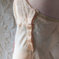 30s Liquid Peach Silk & Lace Step-in