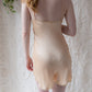 30s Liquid Peach Silk & Lace Step-in