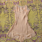 30s Liquid Peach Silk & Lace Step-in