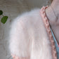 50s Fluffy Angora Crochet Trim Shrug