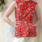 40s Novelty Print Smock Top