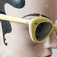 60s Lemon Yellow Cat Eye Sunglasses