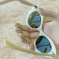 60s Lemon Yellow Cat Eye Sunglasses
