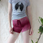 70s I Saw Dracula Edward Gorey French Cut Fitted Tee
