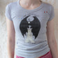 70s I Saw Dracula Edward Gorey French Cut Fitted Tee
