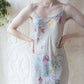 *90s Natori Floral Silk Slip Dress