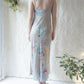 *90s Natori Floral Silk Slip Dress