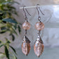 90s Pink Crystal Glass Earrings