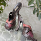 90s Prada Crocodile Embossed Platform Sandals