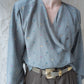 1980s Krizia Novelty Print Silk Blouse / M