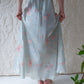 30s Floral Rayon Bias Cut Slip Dress