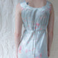 30s Floral Rayon Bias Cut Slip Dress