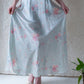 30s Floral Rayon Bias Cut Slip Dress