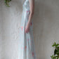 30s Floral Rayon Bias Cut Slip Dress