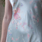 30s Floral Rayon Bias Cut Slip Dress