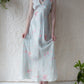 30s Floral Rayon Bias Cut Slip Dress