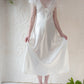 80s Christian Dior White Satin & Lace Nightgown